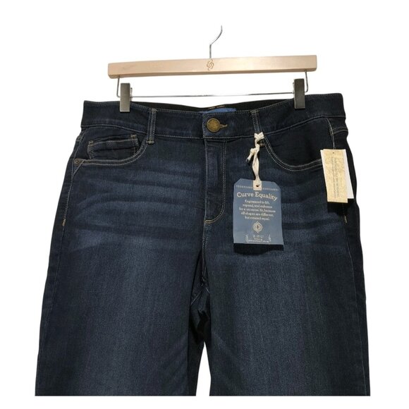 Democracy "Ab"solution Itty Bitty Bootcut Indigo Jeans Women's Size 14 - Picture 2 of 11